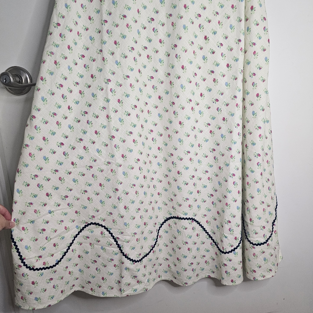 NWT FREE PEOPLE -Sz S- Sweet Hearts Midi Dress in Ivory Combo - Picture 12 of 16
